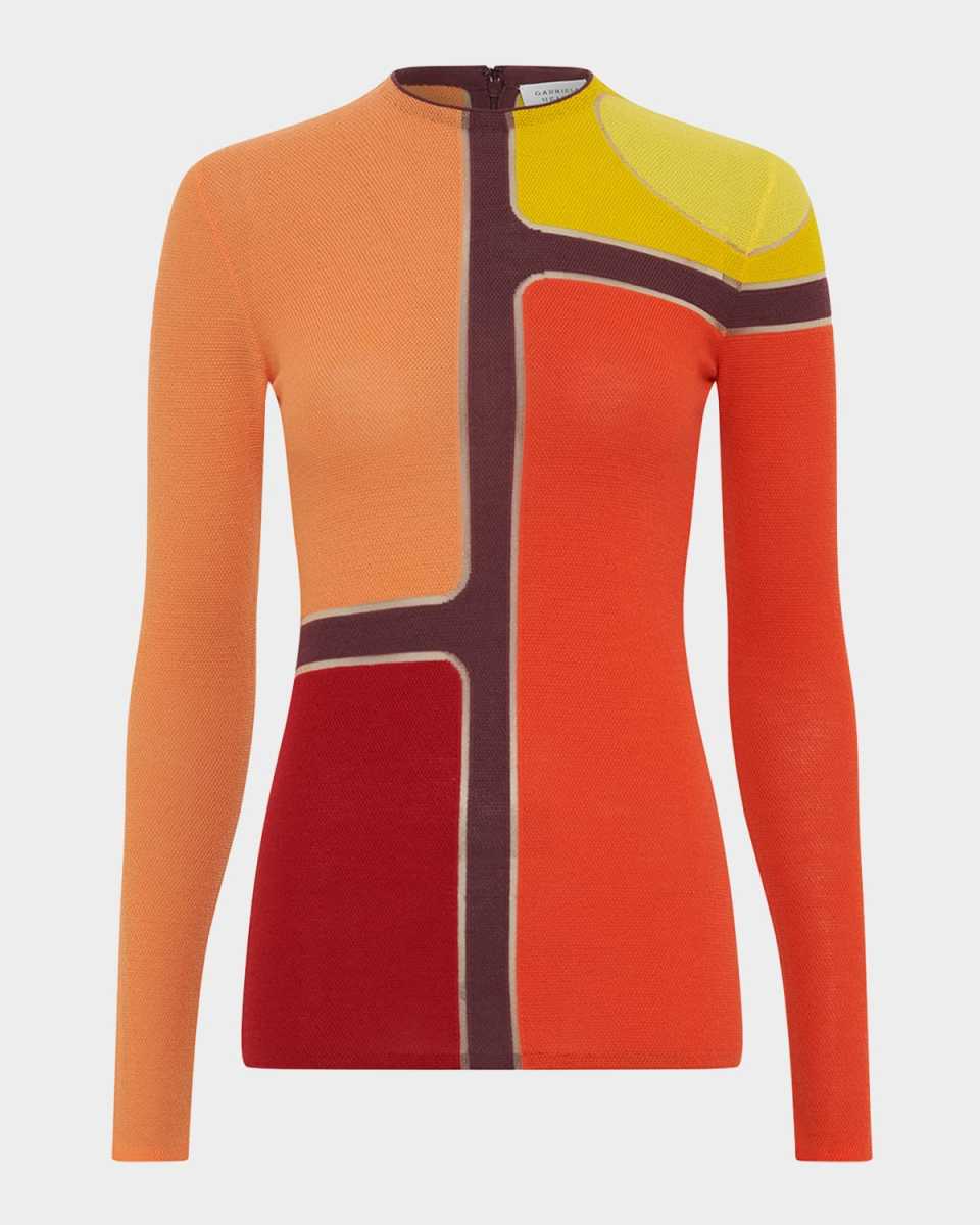 Atreus Colorblock Wool Cashmere Sweat